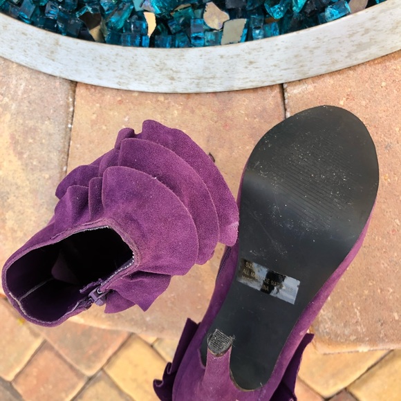 Qupid ruffle peep toe bootie - Picture 6 of 8